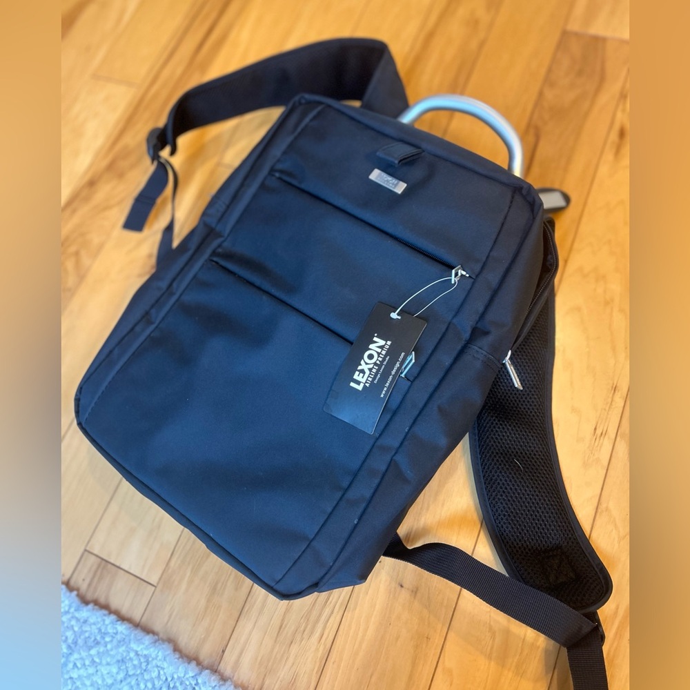NWT Lexcon Microfiber Airline Premium Laptop Backback Carry On Bag